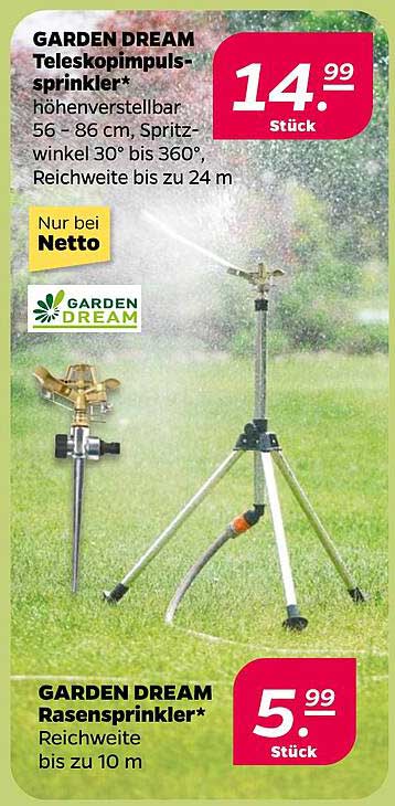GARDEN DREAM Teleskopimpuls-Sprinkler