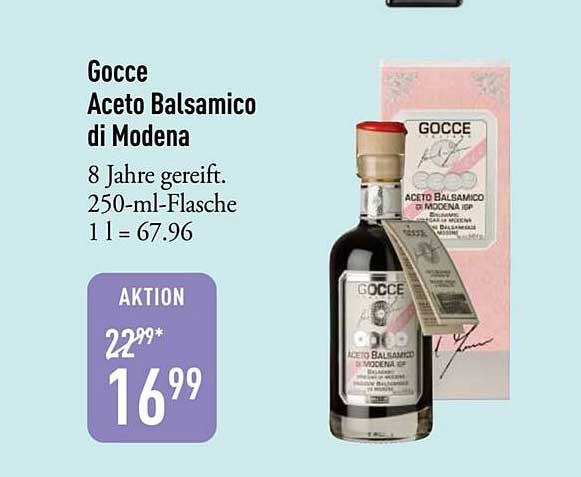 Gocce Aceto Balsamico di Modena - 8 Jahre gereift, 250-ml-Flasche