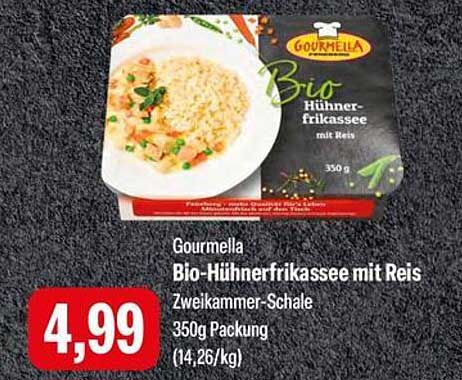 Gourmella Bio-Hühnerfrikassee mit Reis
