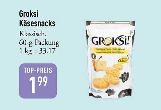 Groksi Käse Snacks - Klassisch