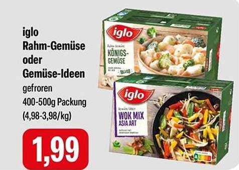 iglo Rahm-Gemüse oder Gemüse-Ideen gefroren 400-500g