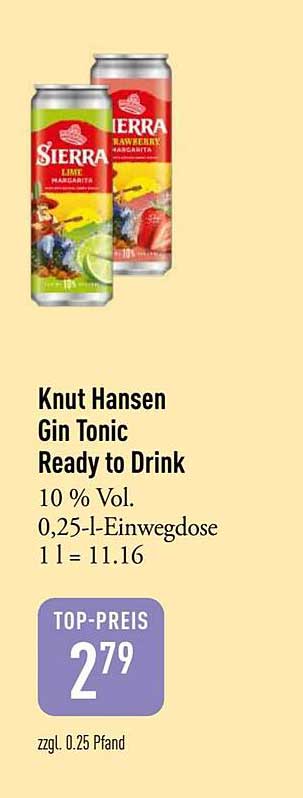 Knut Hansen Gin Tonic Ready to Drink