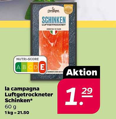 la campagna Luftgetrockneter Schinken 60 g