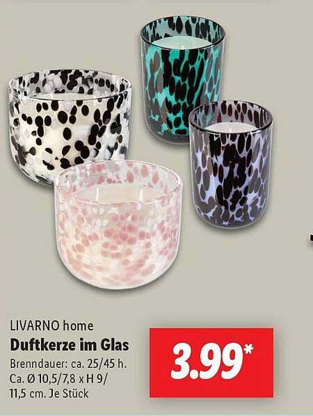 LIVARNO home Duftkerze im Glas
