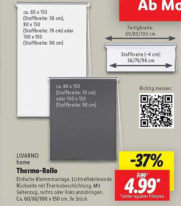 LIVARNO home Thermo-Rollo