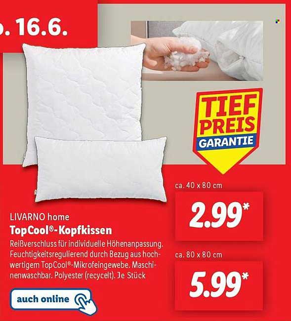 LIVARNO home TopCool®-Kopfkissen