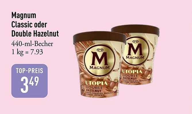 Magnum Classic oder Double Hazelnut 440-ml-Becher