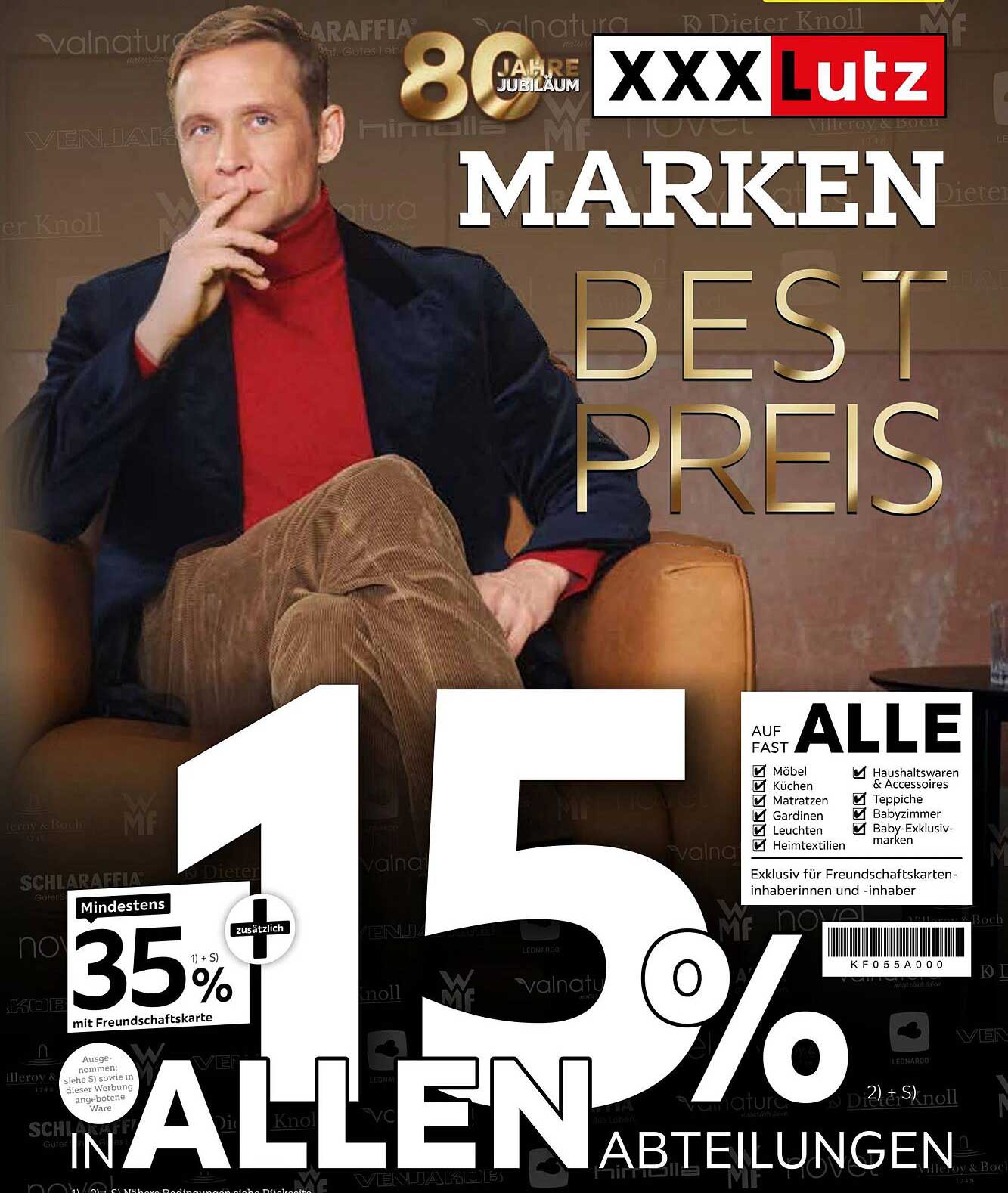 Marken Bestpreis - 15% in allen Abteilungen