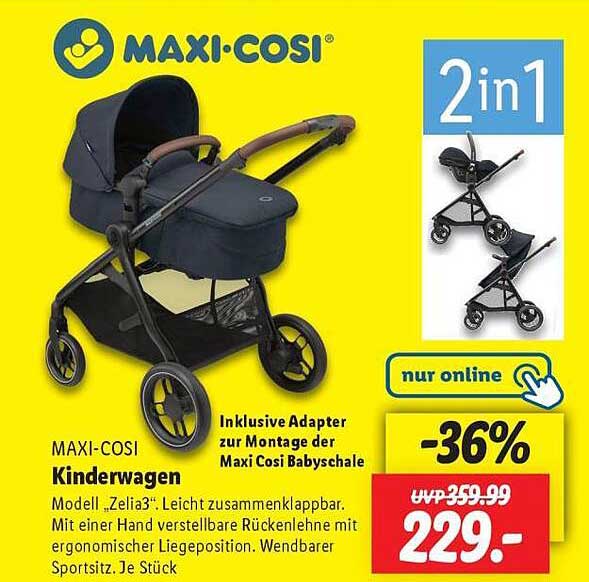 MAXI-COSI Kinderwagen Modell 'Zelia3' - 2in1