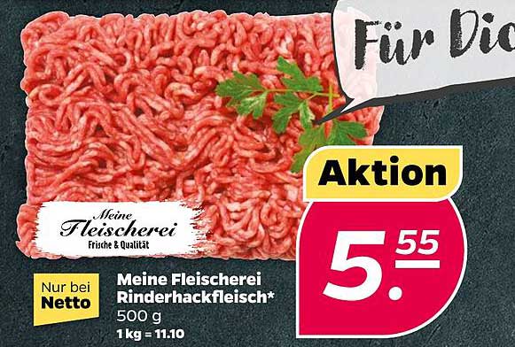 Meine Fleischerei Rinderhackfleisch 500 g