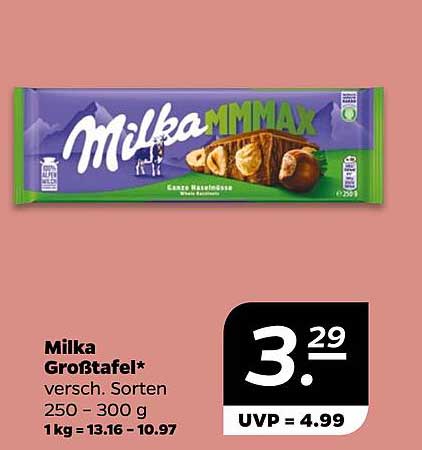 Milka Großtafel – verschiedene Sorten 250 - 300 g