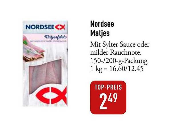 Nordsee Matjes - Mit Sylter Sauce oder milder Rauchnote