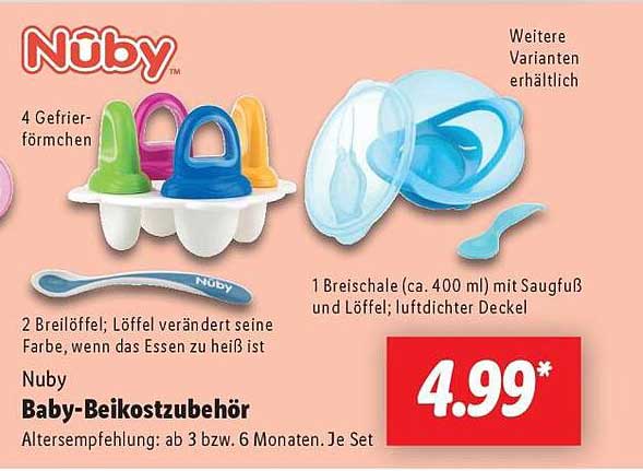 Nuby Baby-Beikostzubehör Set