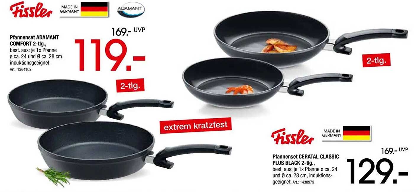 Pfannenset ADAMANT COMFORT 2-tlg.