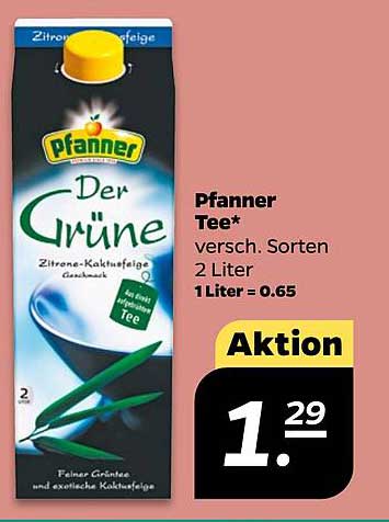 Pfanner Der Grüne Tee - Zitronen-Kaktusfeige, 2 Liter