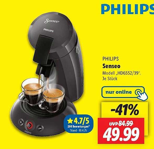 PHILIPS Senseo Modell HD6552/39