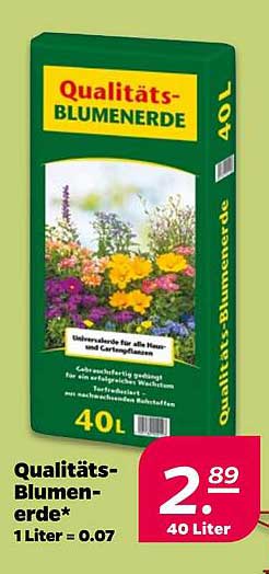 Qualitäts-Blumenerde 40L