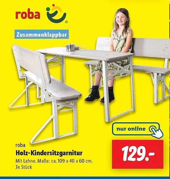 roba Holz-Kindersitzgarnitur