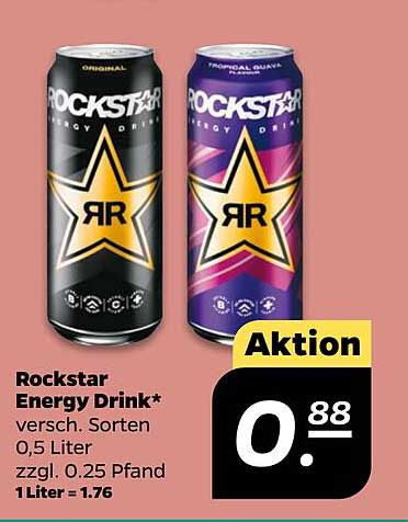 Rockstar Energy Drink – Verschiedene Sorten 0,5 Liter