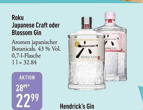 Roku Japanese Craft oder Blossom Gin, 0,7 l
