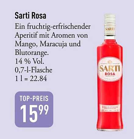Sarti Rosa - Fruchtig-erfrischender Aperitif