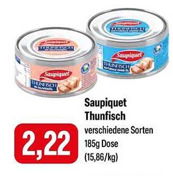 Saupiquet Thunfisch verschiedene Sorten 185g Dose