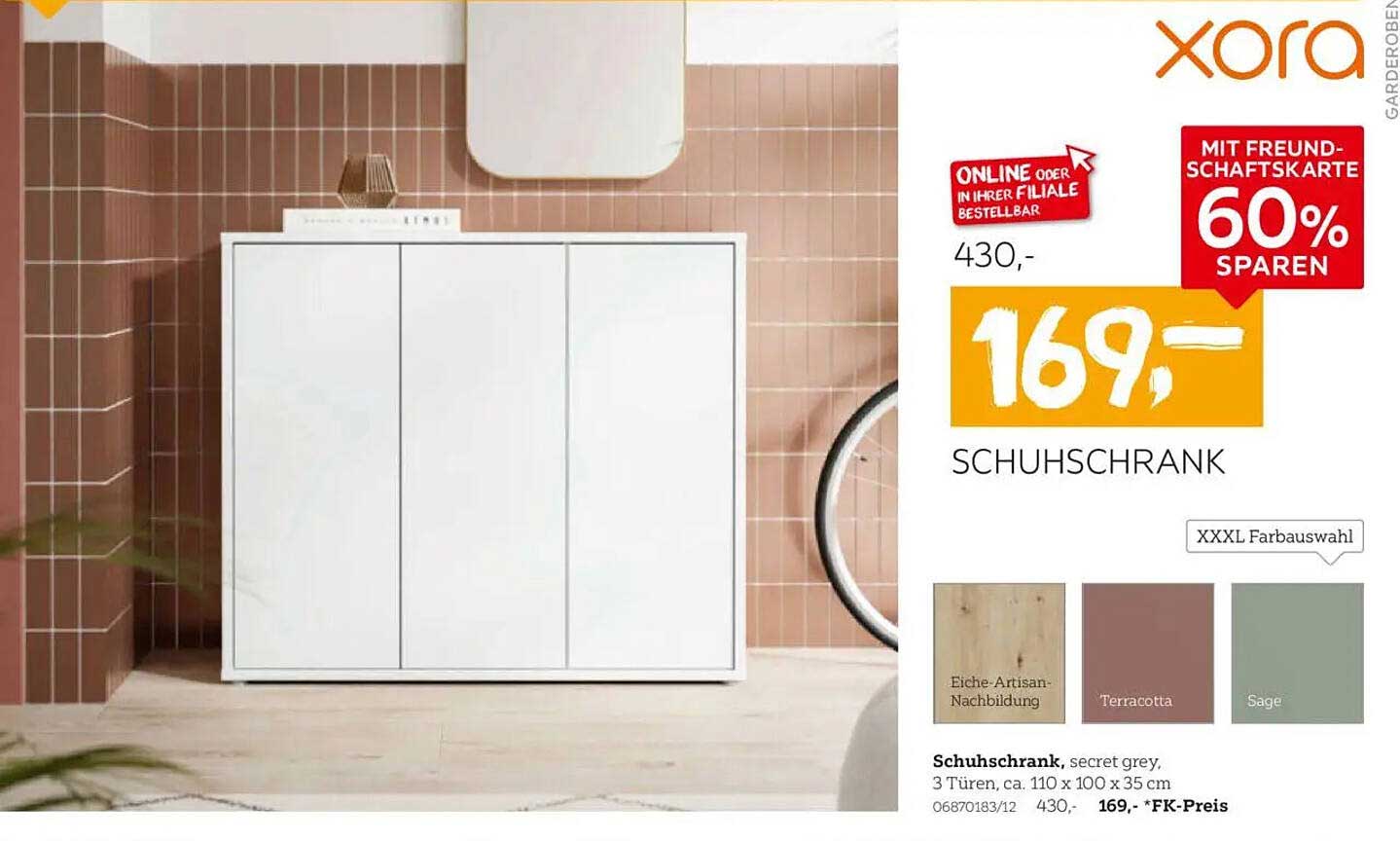 Schuhschrank secret grey - 60% Ersparnis bei XXXLutz
