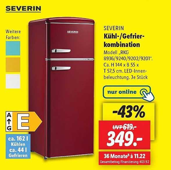 SEVERIN Kühl-/Gefrierkombination