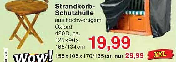 Strandkorb-Schutzhülle aus hochwertigem Oxford 420D