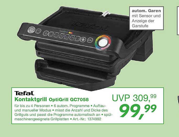 Tefal Kontaktgrill OptiGrill GC7058