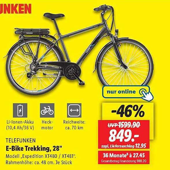 Telefunken E-Bike Trekking, 28"