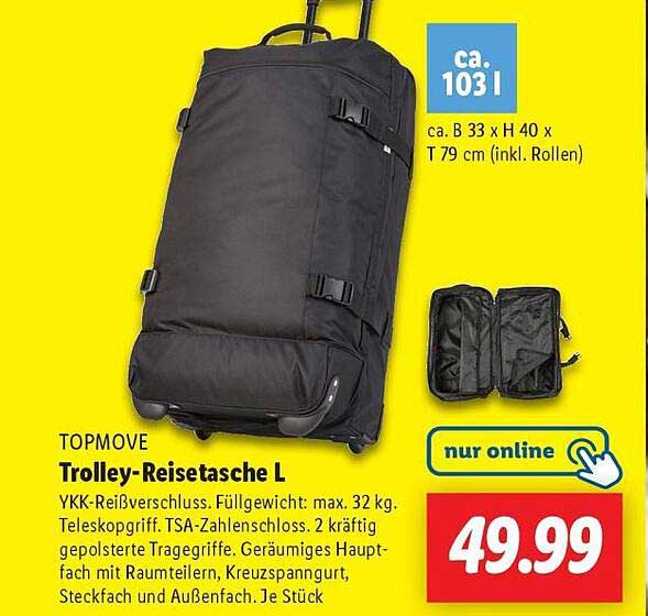 TOPMOVE Trolley-Reisetasche L