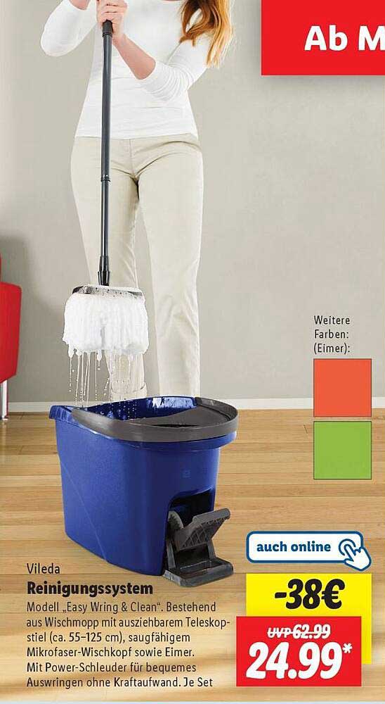 Vileda Reinigungssystem Modell 'Easy Wring & Clean'