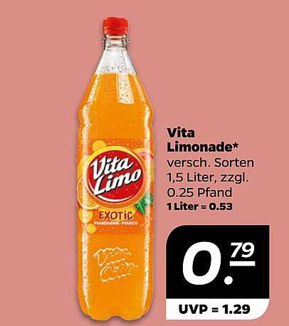 Vita Limonade – Verschiedene Sorten, 1,5 Liter