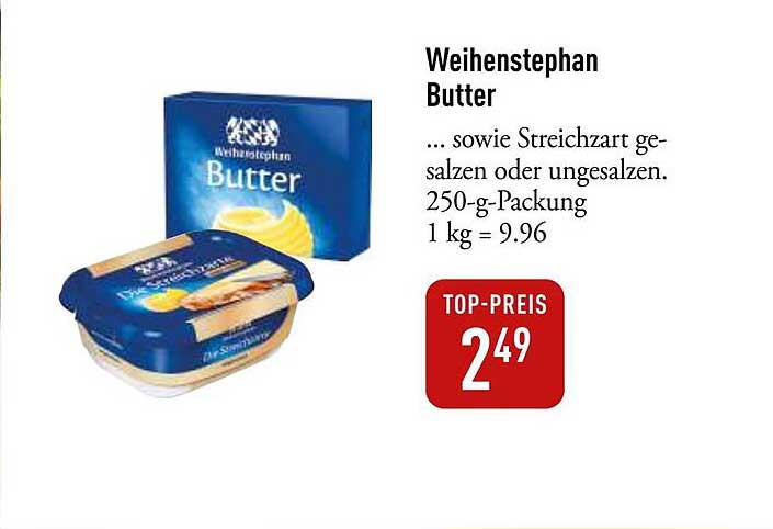 Weihenstephan Butter 250-g-Packung