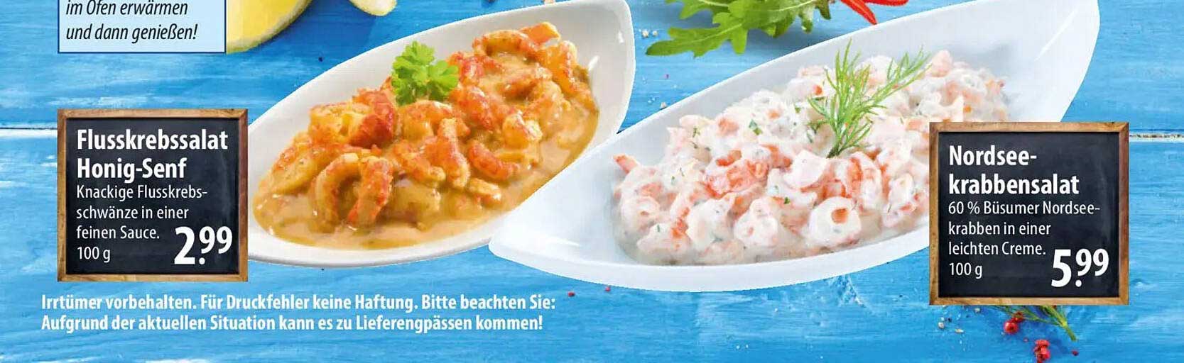 Flusskrebsalat Honig-Senf