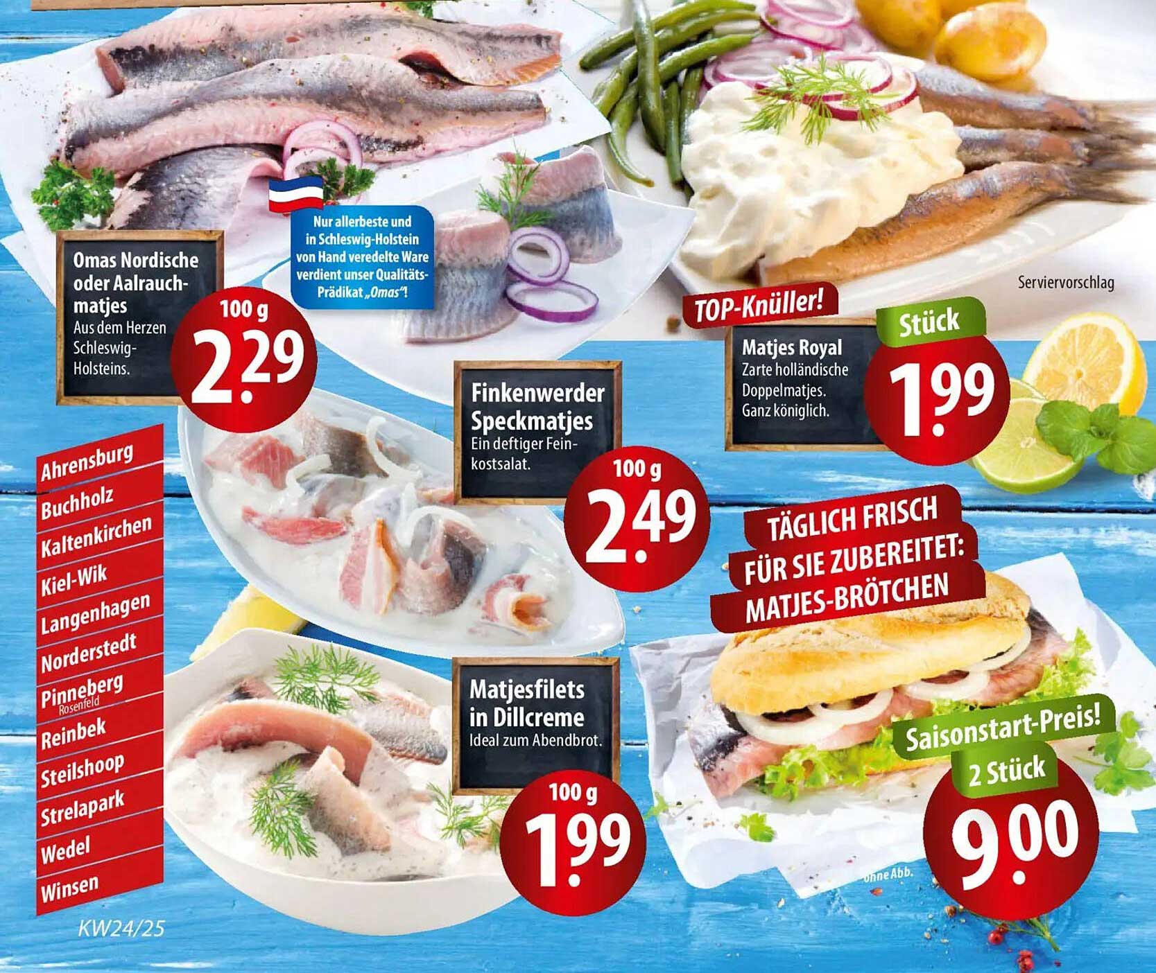 Omas Nordische oder Aalrauchmatjes