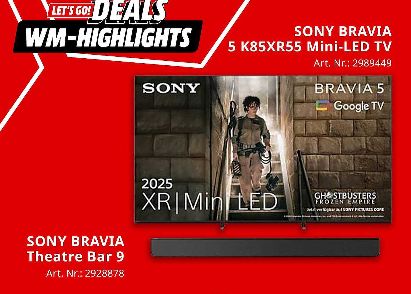 SONY BRAVIA 5 K85XR55 Mini-LED TV