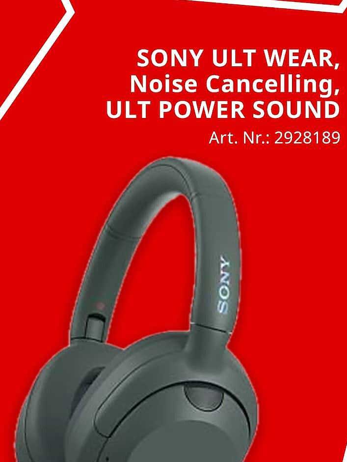 SONY ULT WEAR, Noise Cancelling, ULT POWER SOUND