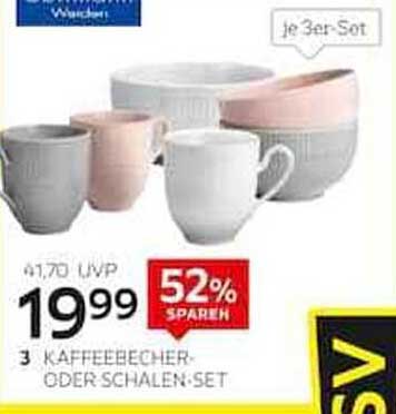 3 Kaffee- oder Schalen-Set