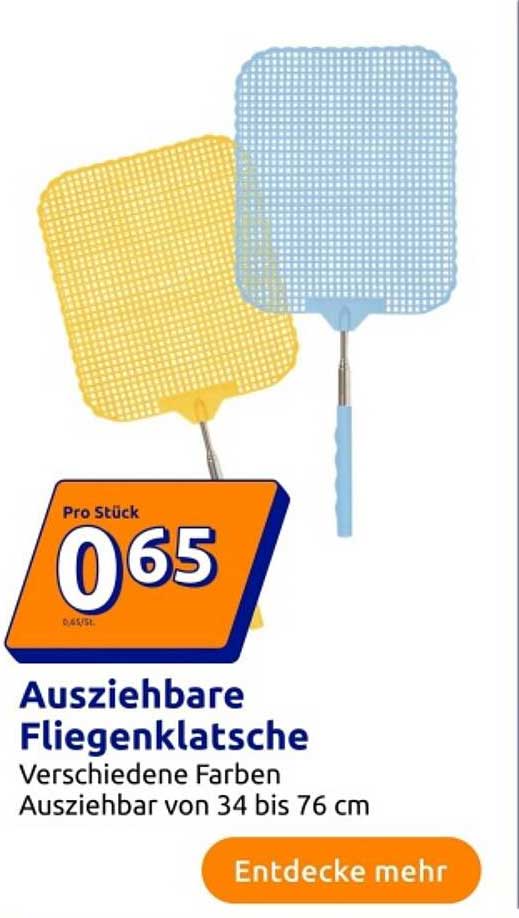 Ausziehbare Fliegenklatsche