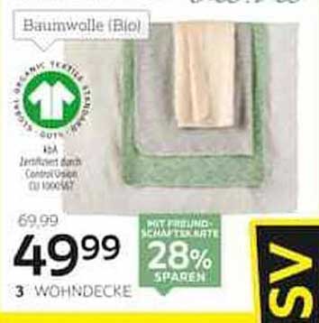 Baumwoll-Wohndecke (Bio)