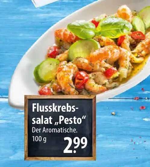 Flusskrebs-Salat "Pesto" Der Aromatische. 100 g