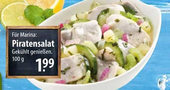 Für Marina: Piratensalat Kühl genießen. 100 g