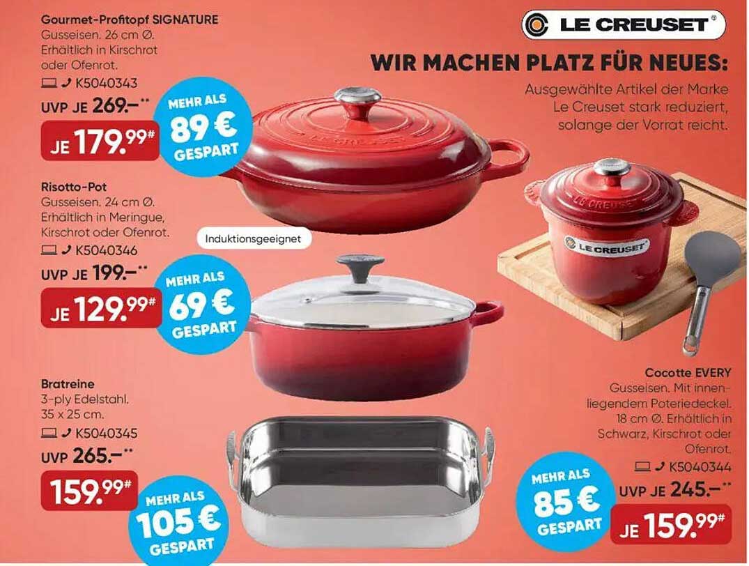 Le Creuset Gourmet-Profitopf SIGNATURE 26 cm - Jetzt zugreifen!
