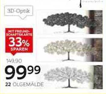 Ölgemälde in 3D-Optik – Set mit 22 Bildern