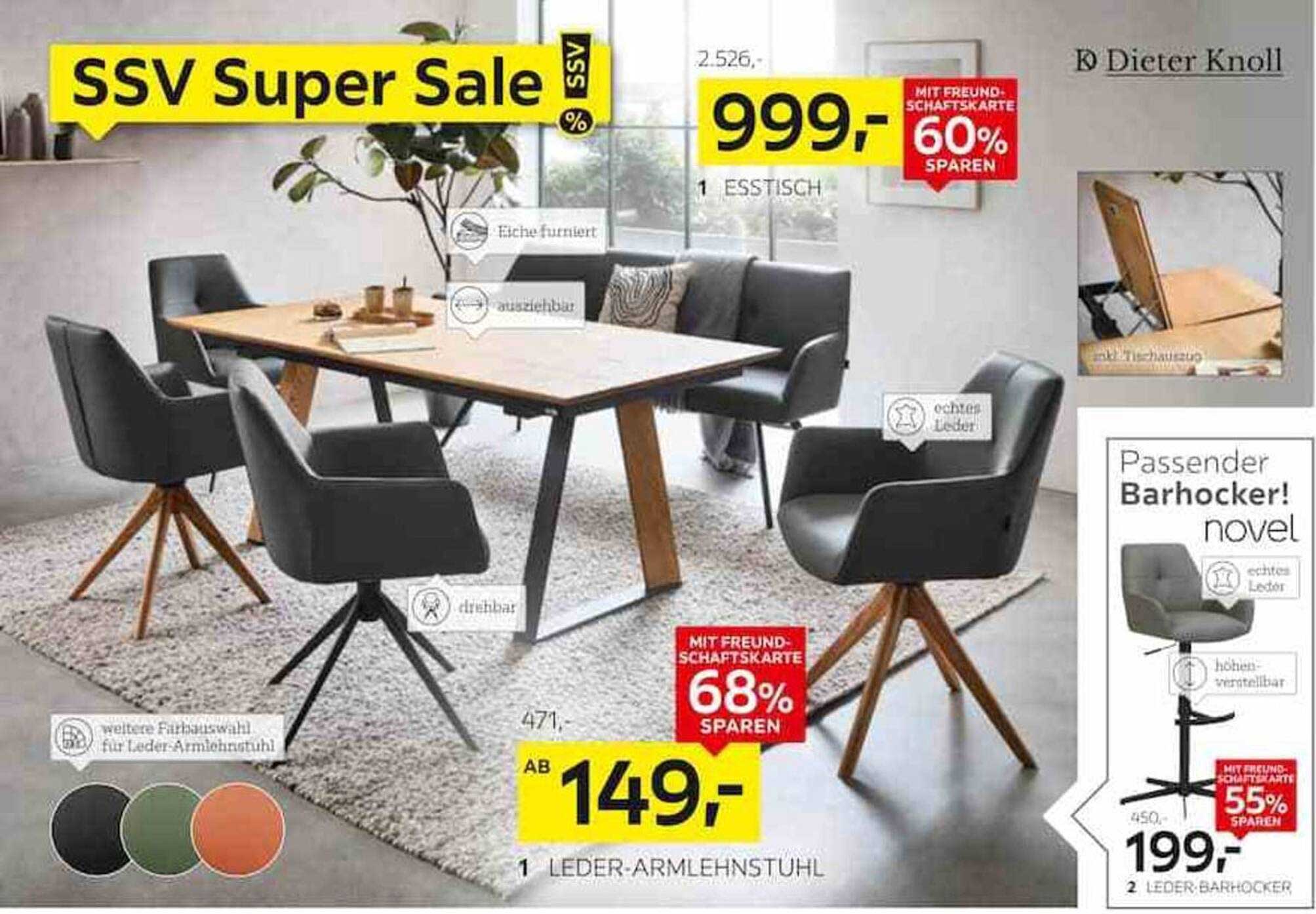 SSV Super Sale - Leder-Armlehnenstuhl ab 149,-