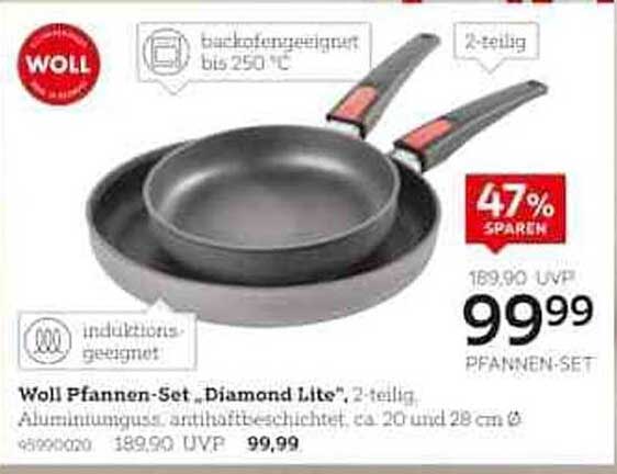 Woll Pfannen-Set 'Diamond Lite', 2-teilig