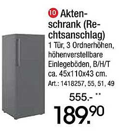 Akten-Schrank (Rechtsanschlag)