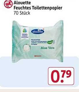 Alouette Feuchtes Toilettenpapier 70 Stück